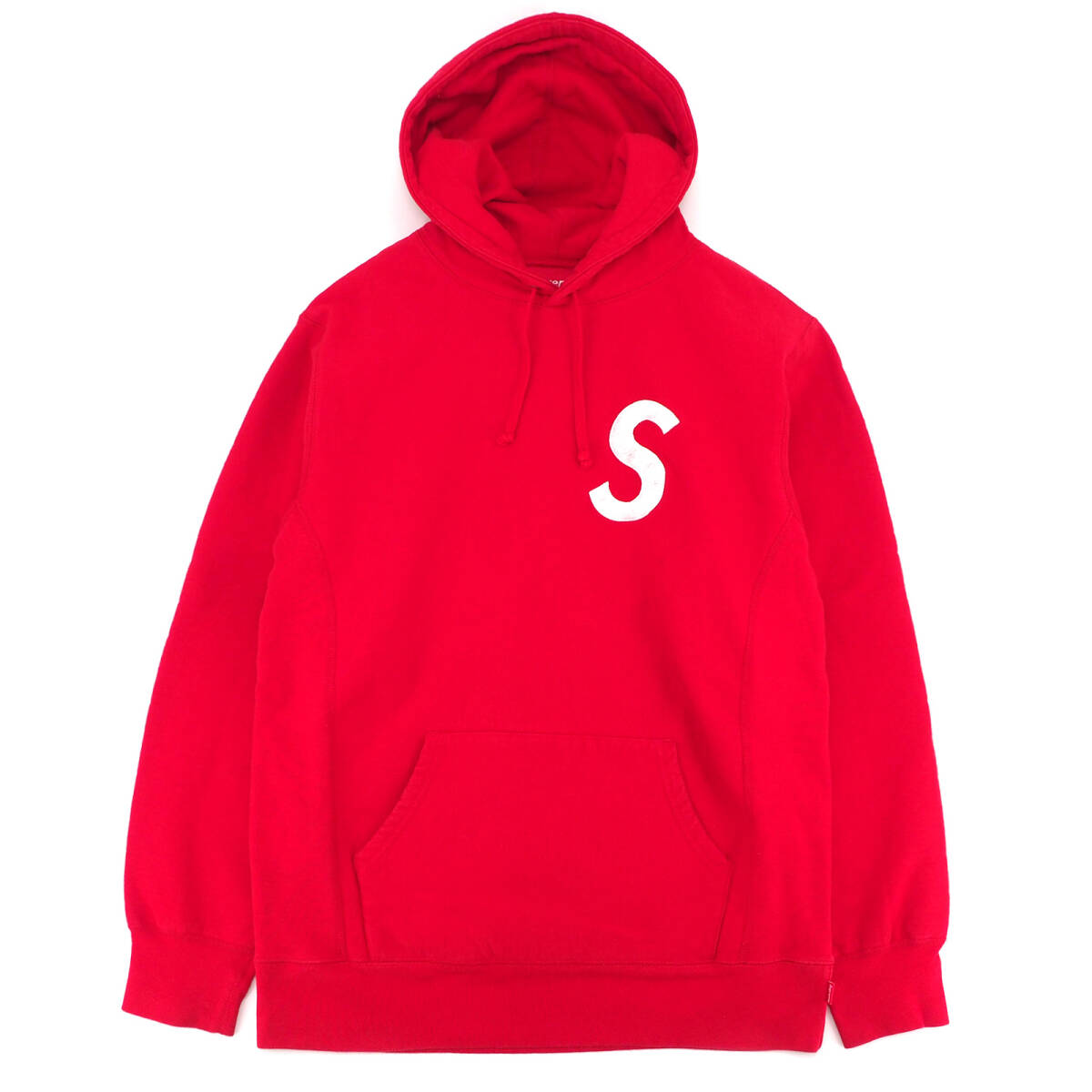 Supreme - S Logo Hooded Sweat Shirt 赤L シュプリーム - エス ロゴ フーデッド スウェット シャツ 2015FW_画像1