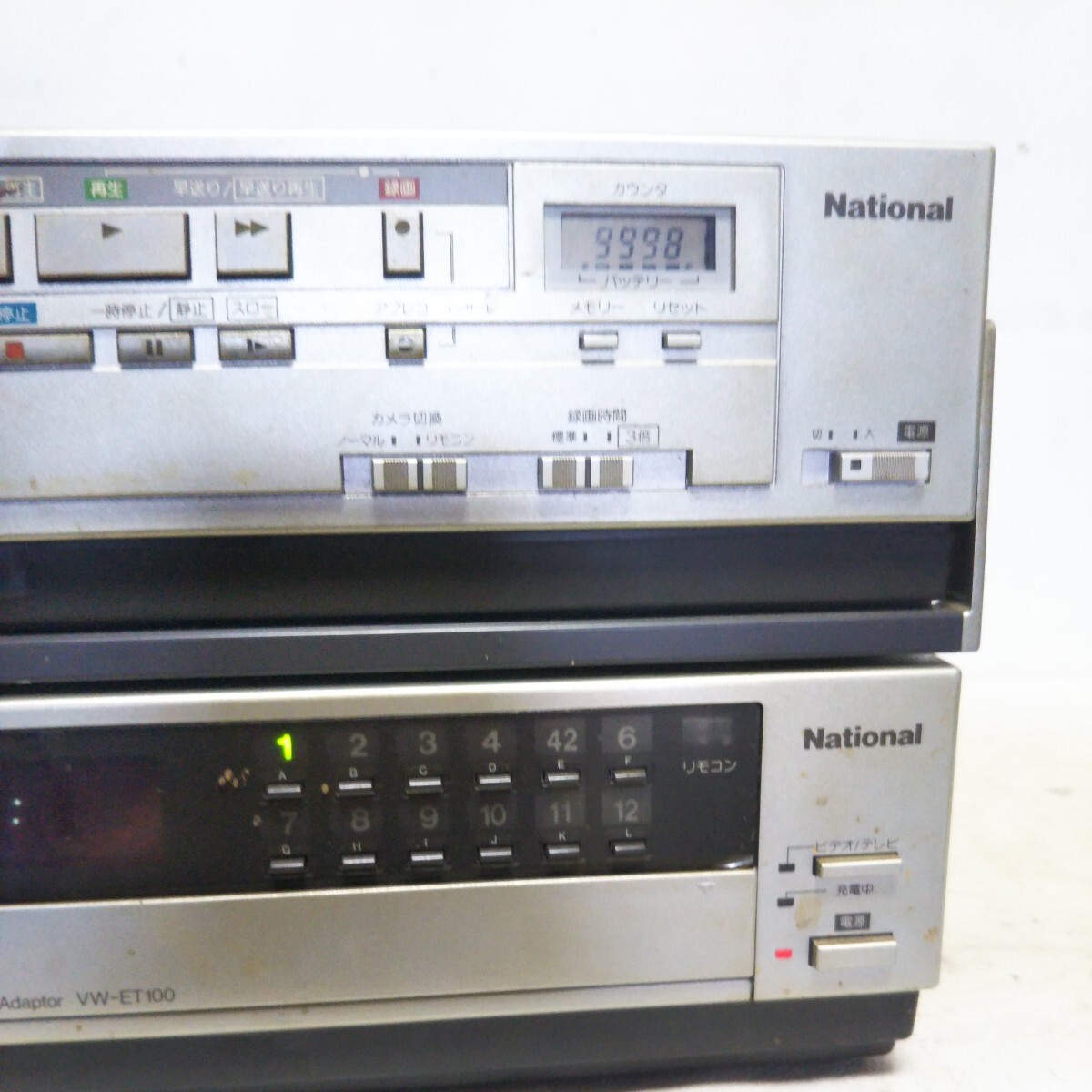 送料無料(EM732)ナショナル Action MAC LORD NV-100 National VW-ET100　VHS ビデオデッキ　_画像3