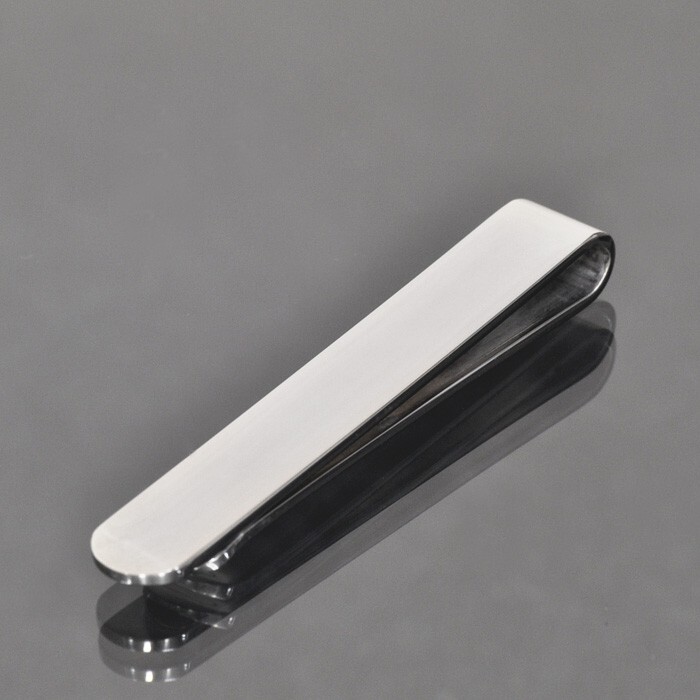 money clip surgical stainless steel plain . slim type money clip silver color 