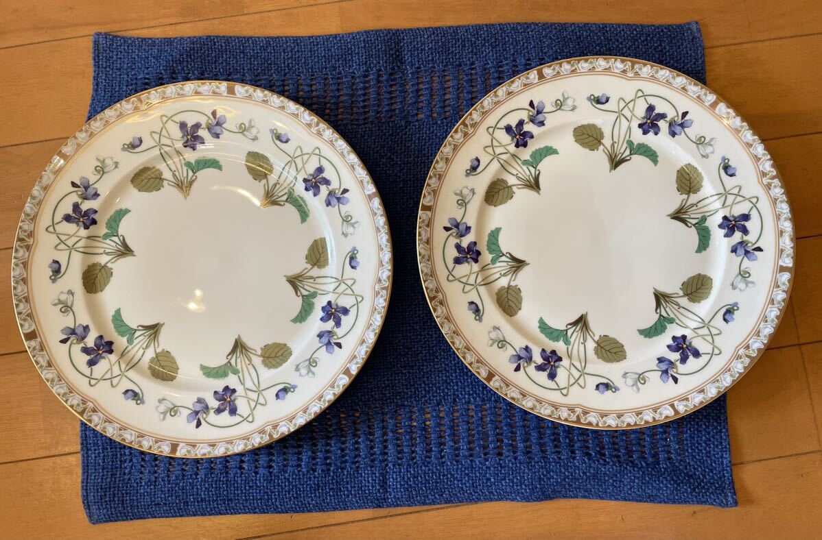  plate * Haviland * европейская посуда * цветочный принт * большая тарелка 