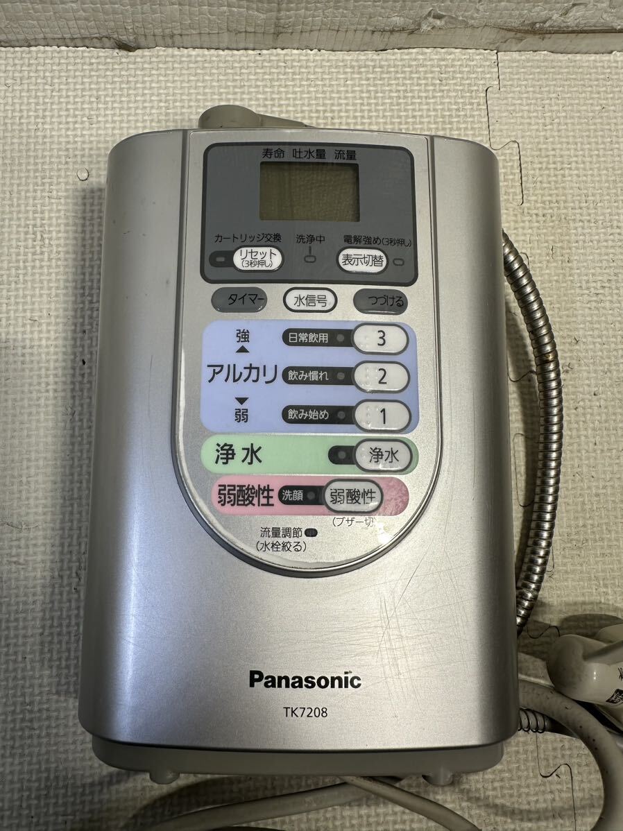 Panasonic Panasonic water ionizer water filter TK7208* electrification has confirmed present condition goods junk treatment 