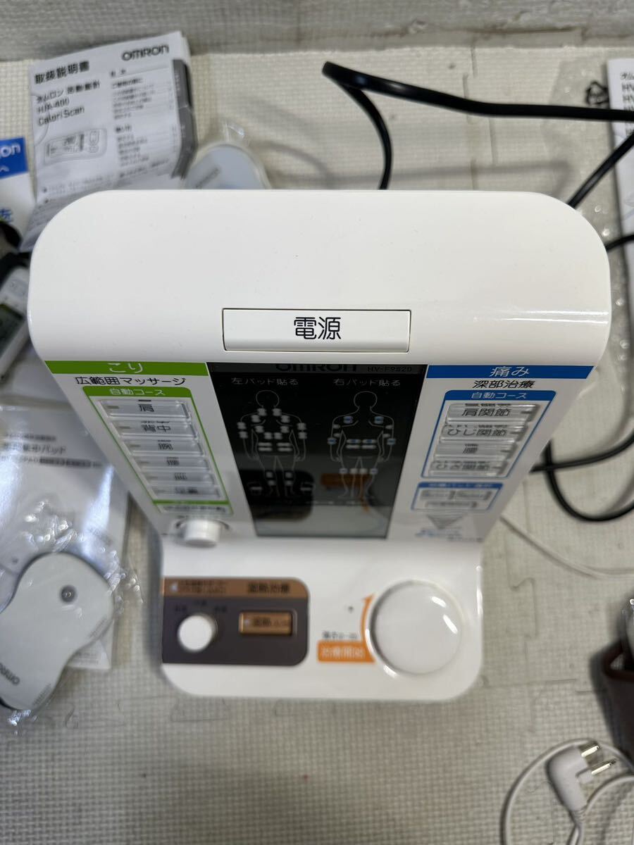 【OMRON／オムロン】 電気治療器 HV-F9520 新品替えパッド2セット付き 取説付き 低周波 ★ 通電確認済み 動作未確認 現状品_画像7