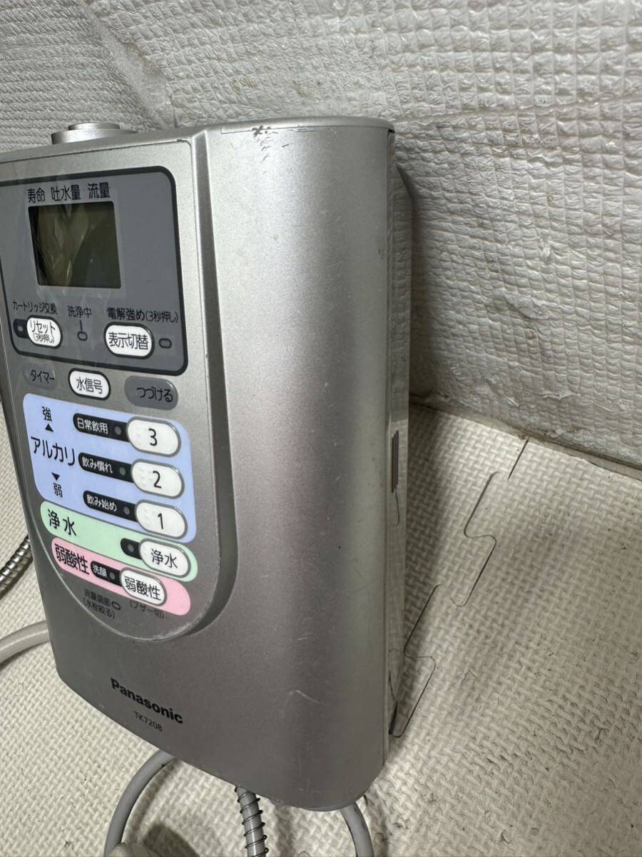 Panasonic Panasonic water ionizer water filter TK7208* electrification has confirmed present condition goods junk treatment 