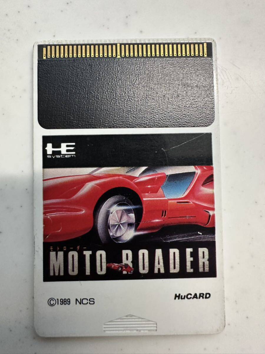 動作未確認 モトローダー PCエンジン ゲームソフトHuカード レトロの画像5