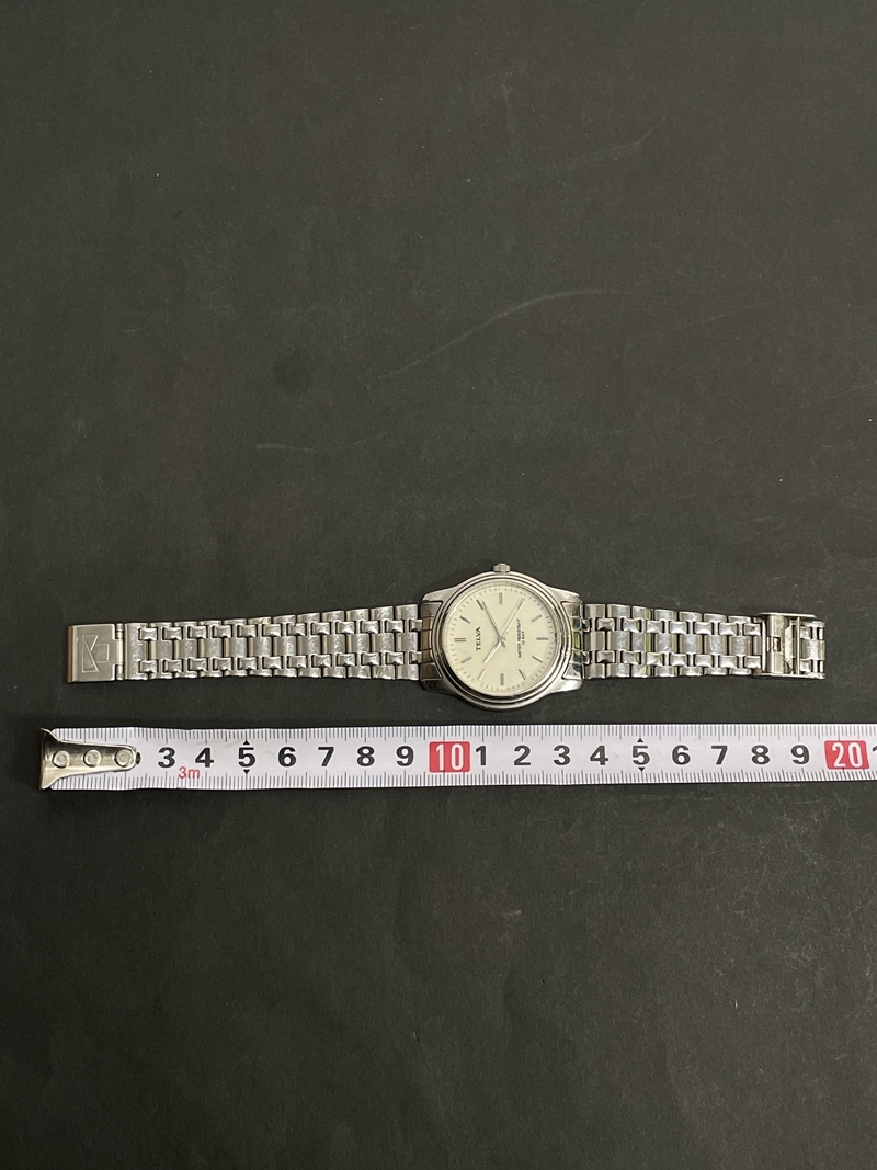 ● コレクター必見 TELVA メンズ 腕時計 ファッション 小物 時計 シルバー色 アクセサリー コレクション ジャンク品 ma173の画像8