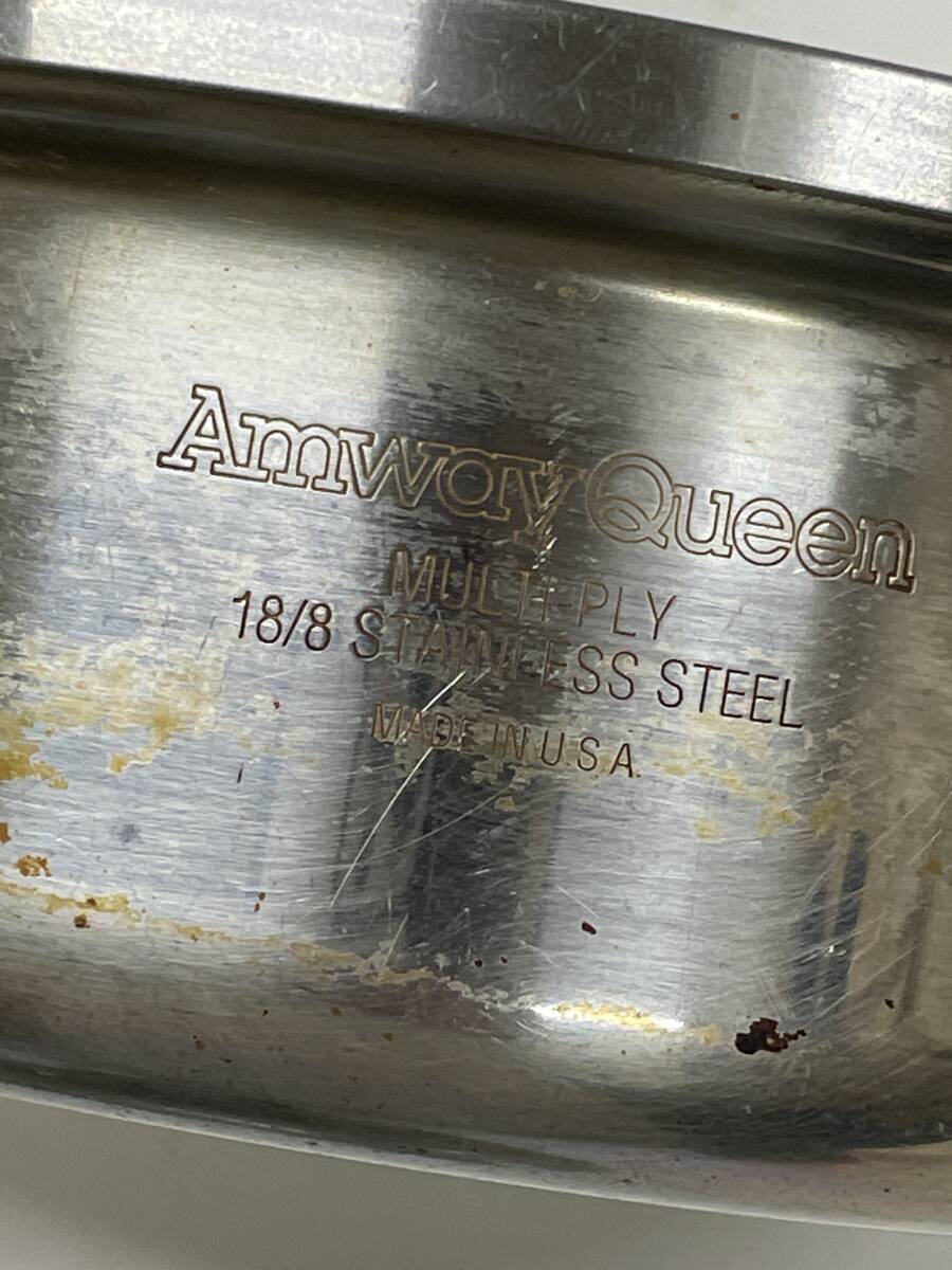 ★コレクター必見 Amway Queen アムウェイ クイーン 鍋 片手鍋 直径約15㎝ キッチン 調理器具 T365_画像4