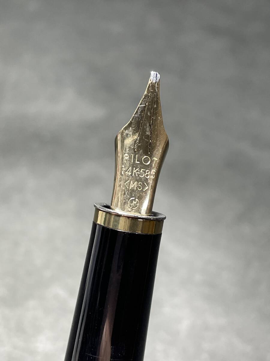 ★コレクター必見 PILOT パイロット 万年筆 ペン先14K 文房具 筆記用具 レトロ コレクション T367_画像2