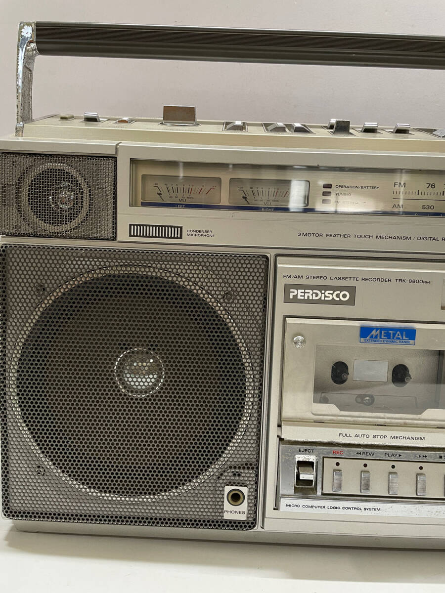 コレクター必見 HITACHI PADISCO TRK-8800RM 日立 パディスコ ステレオカセットレコーダー ジャンク レトロ ビンテージ コレクション T481の画像2