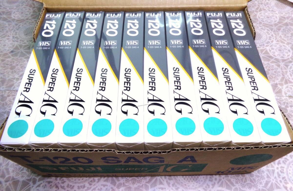 ●【未使用・未開封】FUJI superAG VHSビデオカセットテープ T120SAG A 【120分×10本】MADE IN JAPAN_画像5