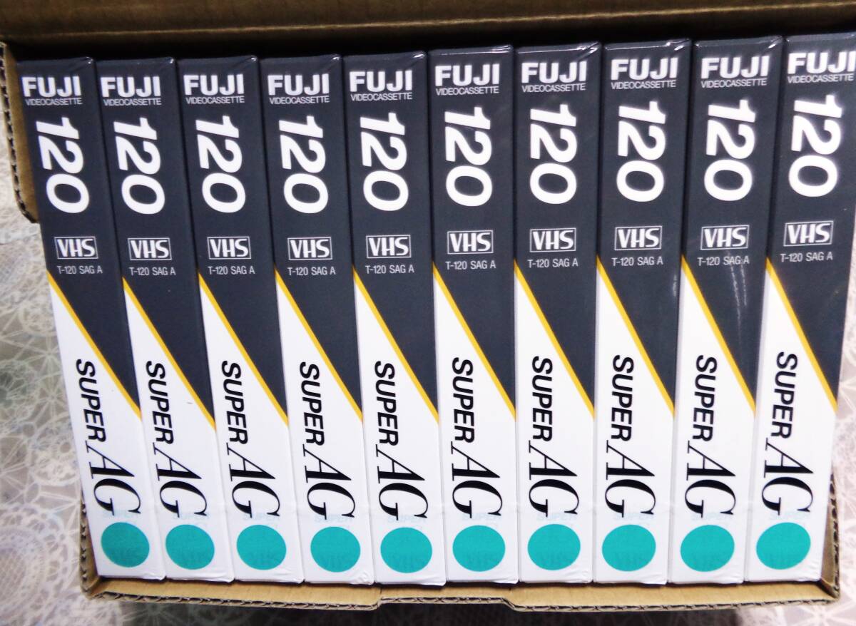 ●【未使用・未開封】FUJI superAG VHSビデオカセットテープ T120SAG A 【120分×10本】MADE IN JAPAN_画像4