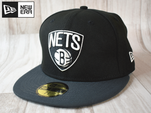 ★未使用品★NEW ERA ニューエラ NBA BROOKLYN NETS ネッツ 59FIFTY 7-3/8 58.7cm キャップ 帽子 A774_画像1