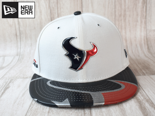 ★未使用品★NEW ERA ニューエラ NFL HOUSTON TEXANS テキサンズ 59FIFTY 7-1/4 57.7cm フラットバイザー キャップ 帽子 A51_画像2