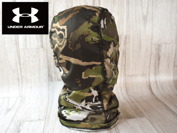 ★未使用品★UNDER ARMOUR アンダーアーマー バレン 迷彩柄 目出し帽 バラクラバ ビーニー ネックウォーマー 2WAY フリーサイズ A227_画像7