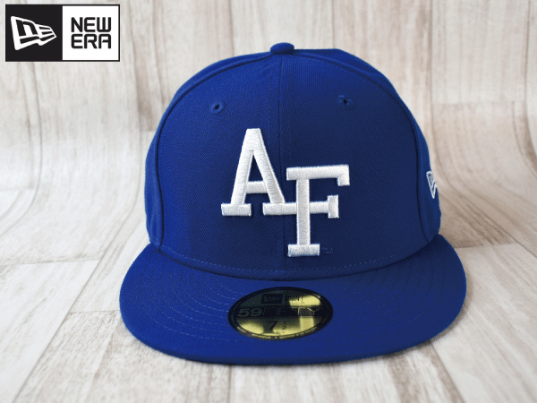 ★未使用品★NEW ERA ニューエラ AIR FORCE USカレッジ 59FIFTY 7-1/4 57.7cm フラットバイザー キャップ 帽子 USモデル J76_画像2