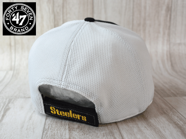 ★未使用品★47 BRAND 47ブランド NFL Pittsburgh Steelers スティーラーズ フリーサイズ キャップ 帽子 USモデル J157_画像4