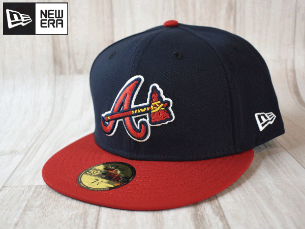 ★未使用品★NEW ERA ニューエラ MLB ATLANTA BRAVES アトランタ・ブレーブス 59FIFTY 7-3/4 61.5cm キャップ 帽子 USモデル J70_画像1