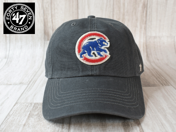 ★未使用品★47 BRAND 47ブランド MLB CHICAGO CUBS カブス フリーサイズ キャップ 帽子 USモデル J177_画像2