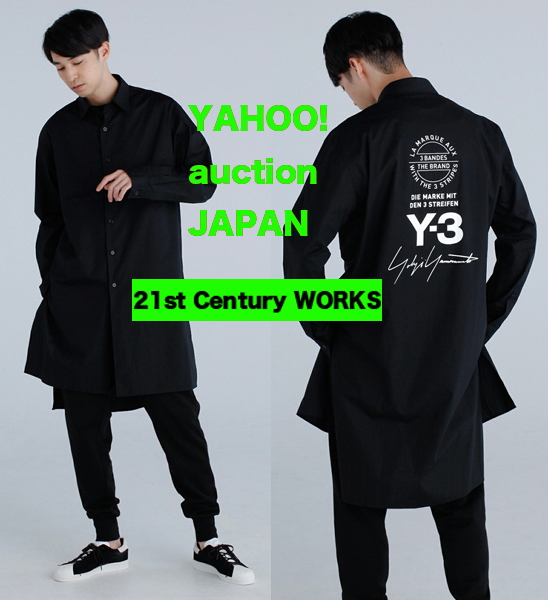 Y-3 18SS 15周年 バックプリント シャツコート ロングシャツ 黒 S【偽物注意！】_画像4