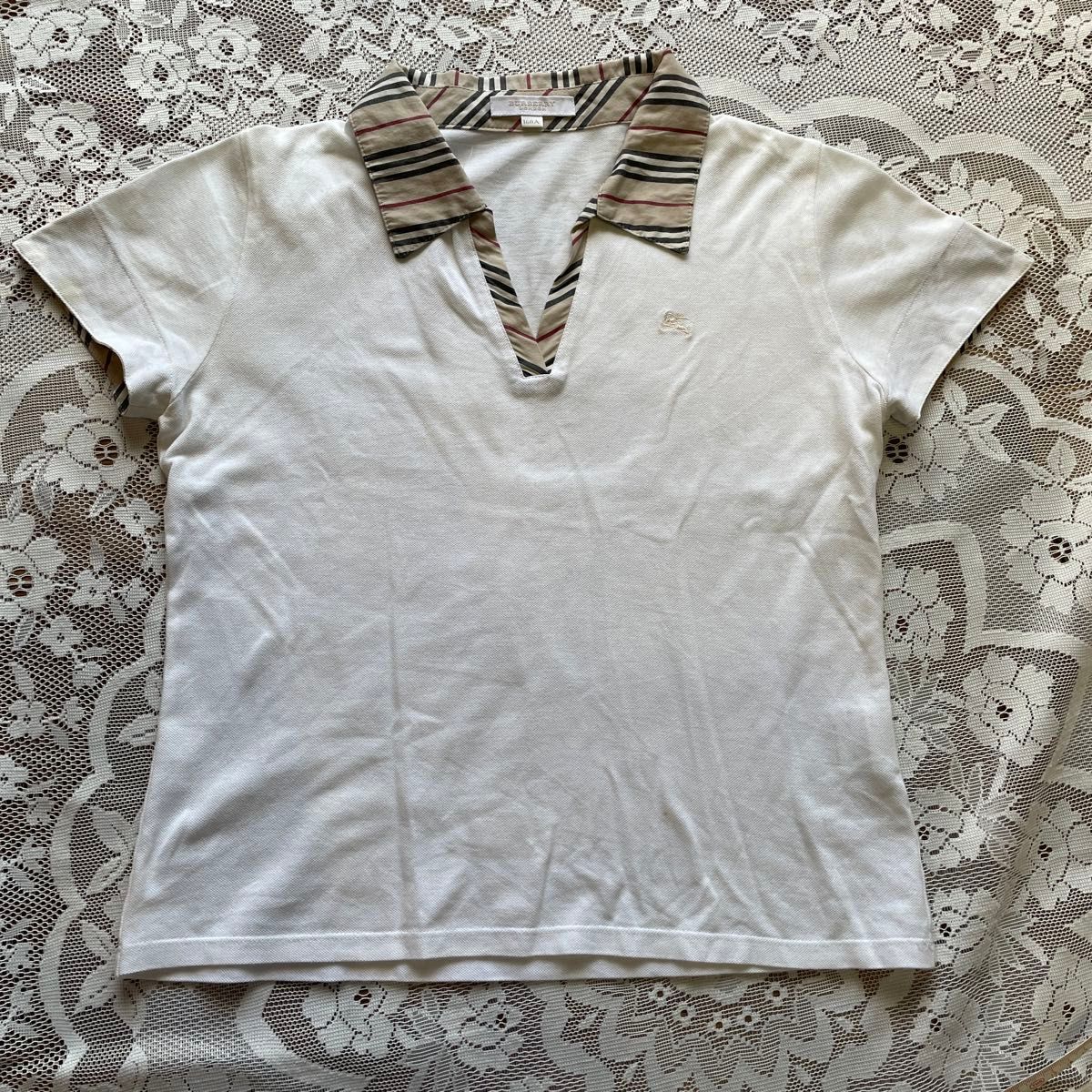 BURBERRY  ポロシャツ 半袖 白　サイズ160