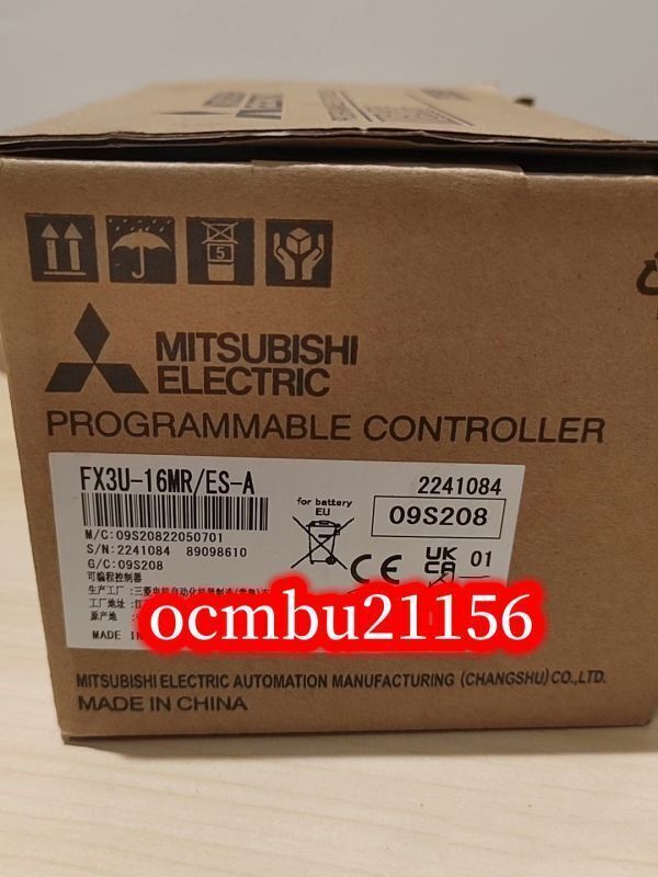 ★新品　MITSUBISHI　三菱　FX3U-16MR/ES-A　 PLC　【6ヶ月保証付き】