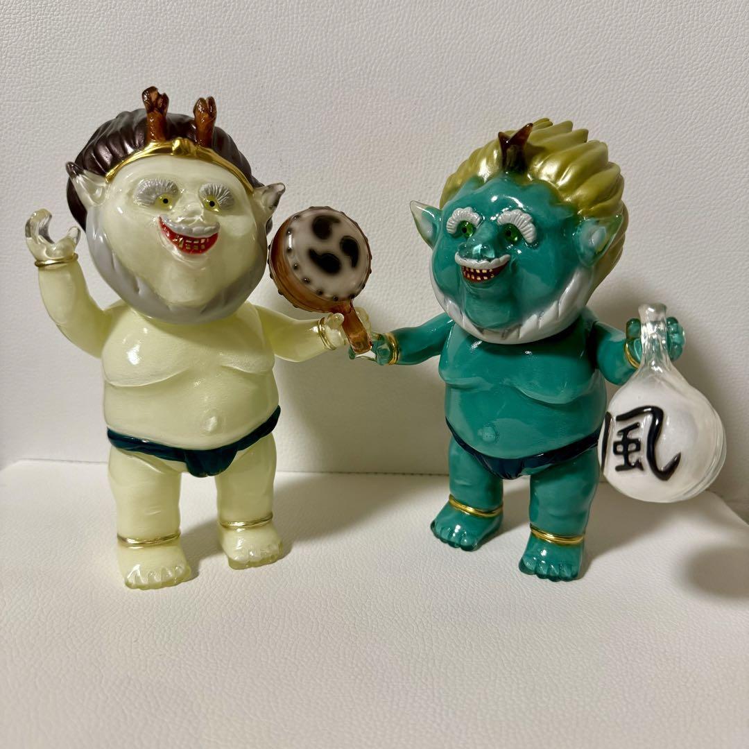 Yahoo!オークション - ドリームロケット 風神雷神 ソフビ 2体 Yahoo!オークション - ドリームロケット 風神雷神 ソフビ 2体