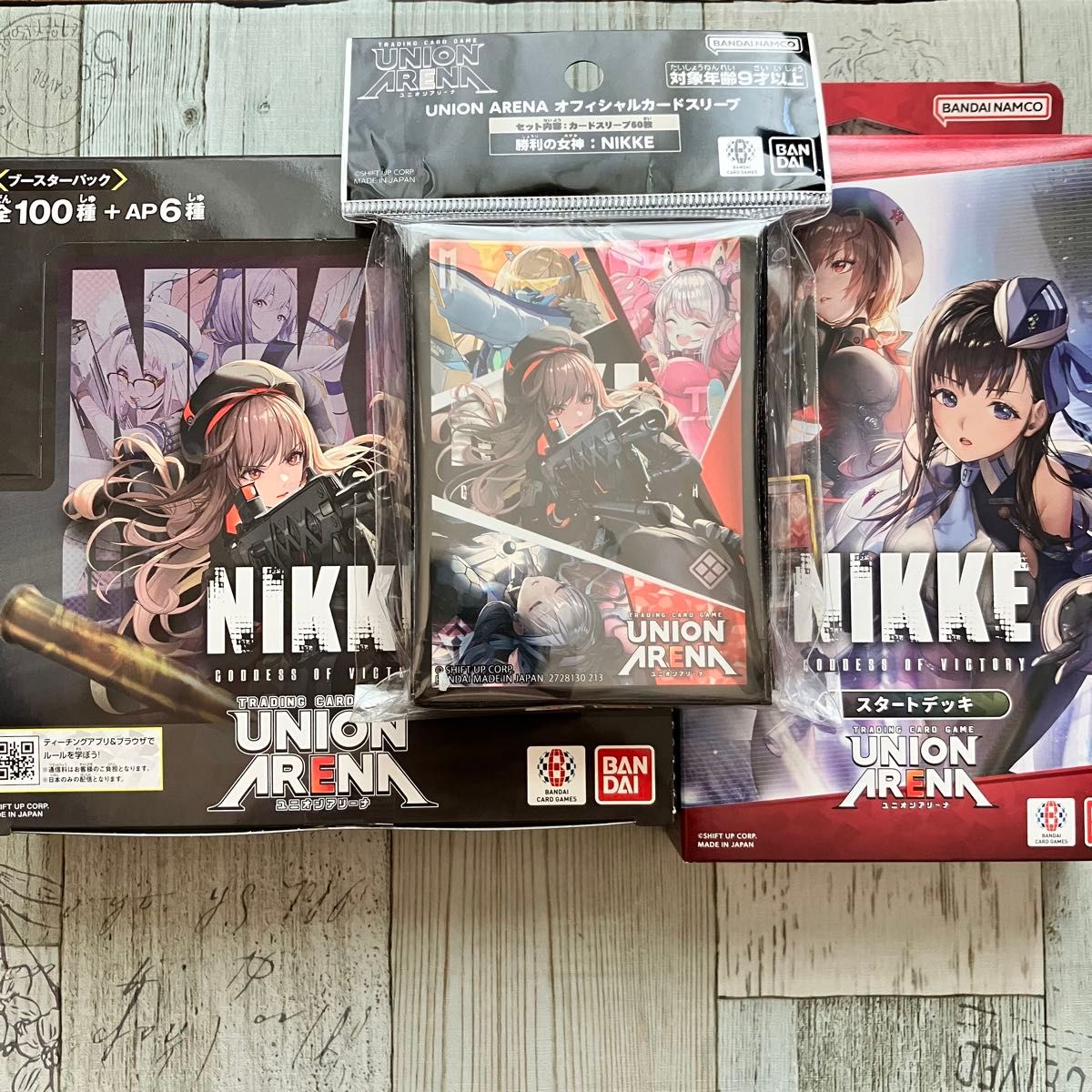 ユニオンアリーナ NIKKE BOX スタートデッキ スリーブ 未開封 ユニオンアリーナ NIKKE BOX スタートデッキ スリーブ 未開封