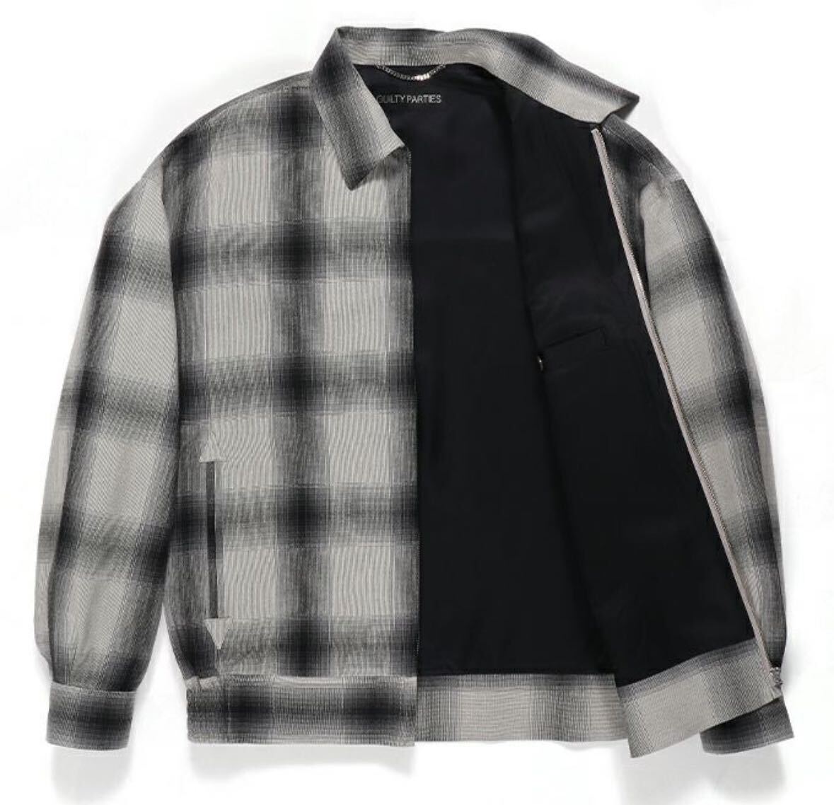 ワコマリア WACKOMARIA ジャケット オンブレチェック OMBRE CHECK 50'S JACKET サイズM 新品 2024 SS グレー アウター 人気_画像2