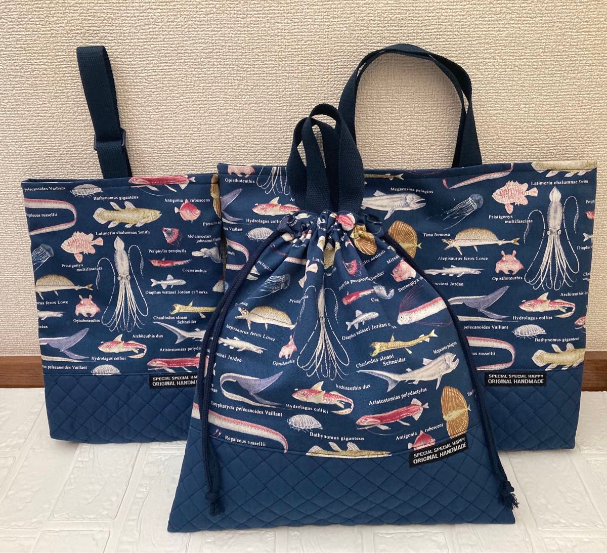 3点セット　深海魚　 入園入学 ハンドメイド