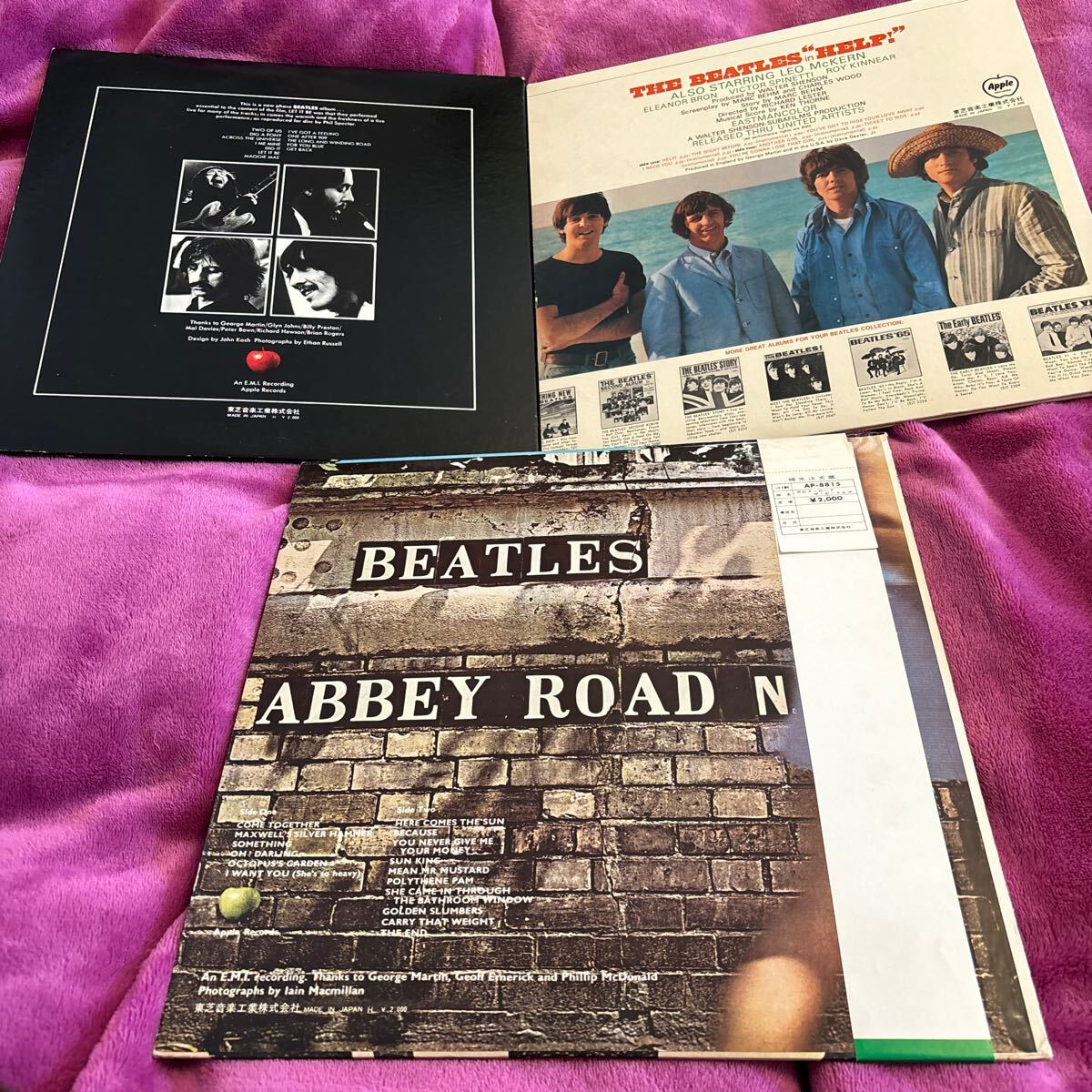  Beatles |LP | maru obi together 3 sheets | let ito Be red record | abbey road red record | help black record | all bending complete audition settled | sound stone chip none | lyric card attaching 