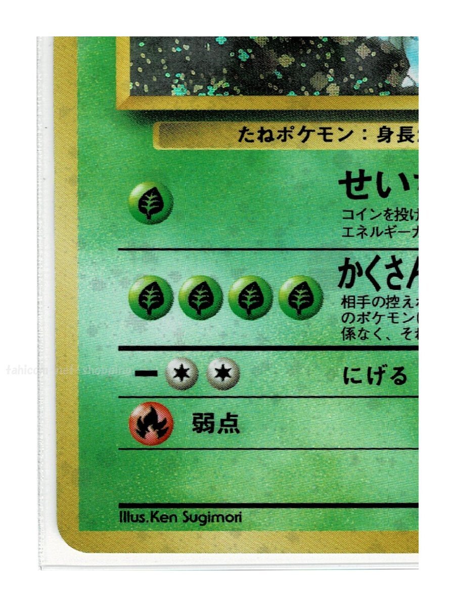 ジム2草★キラ3エリカのフシギバナ■闇からの挑戦■未使用　ポケモンカード　旧裏面　旧裏_画像5