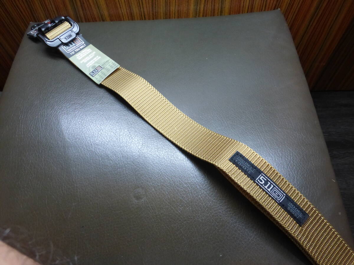 5.11 タクティカル TDU ベルト 1‐1/2 インチ （38mm）幅 Kangaroo Tan / Lサイズ 59552BKS TDU Belt 送料無料 511 Tactical TDU Beltの画像3