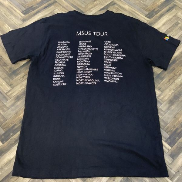 ヤM1750 ブラック L Tシャツ MICROSOFT MSUS「THE SHOW MUST GO BEYOND」ツアー_画像4