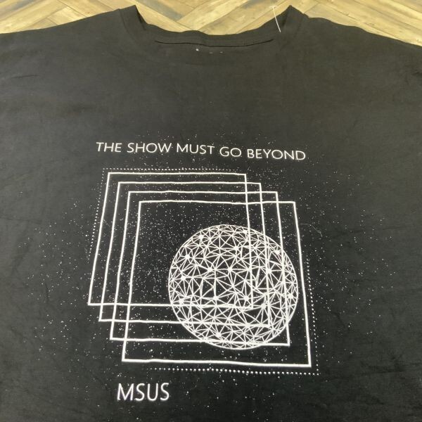 ヤM1750 ブラック L Tシャツ MICROSOFT MSUS「THE SHOW MUST GO BEYOND」ツアーの画像2