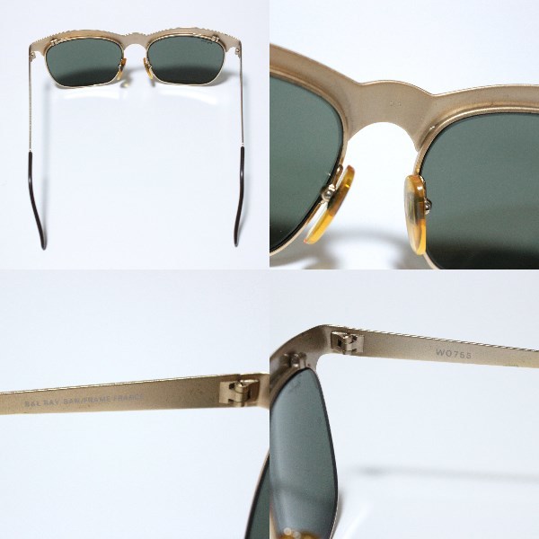 B&L FRAME FRANCE RAY-BAN WO755 Nuevo G-15 ボシュロム製 B&L FRAME FRANCE RAY-BAN WO755 Nuevo G-15 ボシュロム製