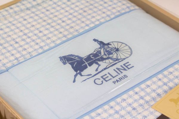 CELINE Celine .... futon .. покрывало 140cm×190cm хлопок 100% голубой розовый постельные принадлежности с коробкой 2 шт. комплект #18286