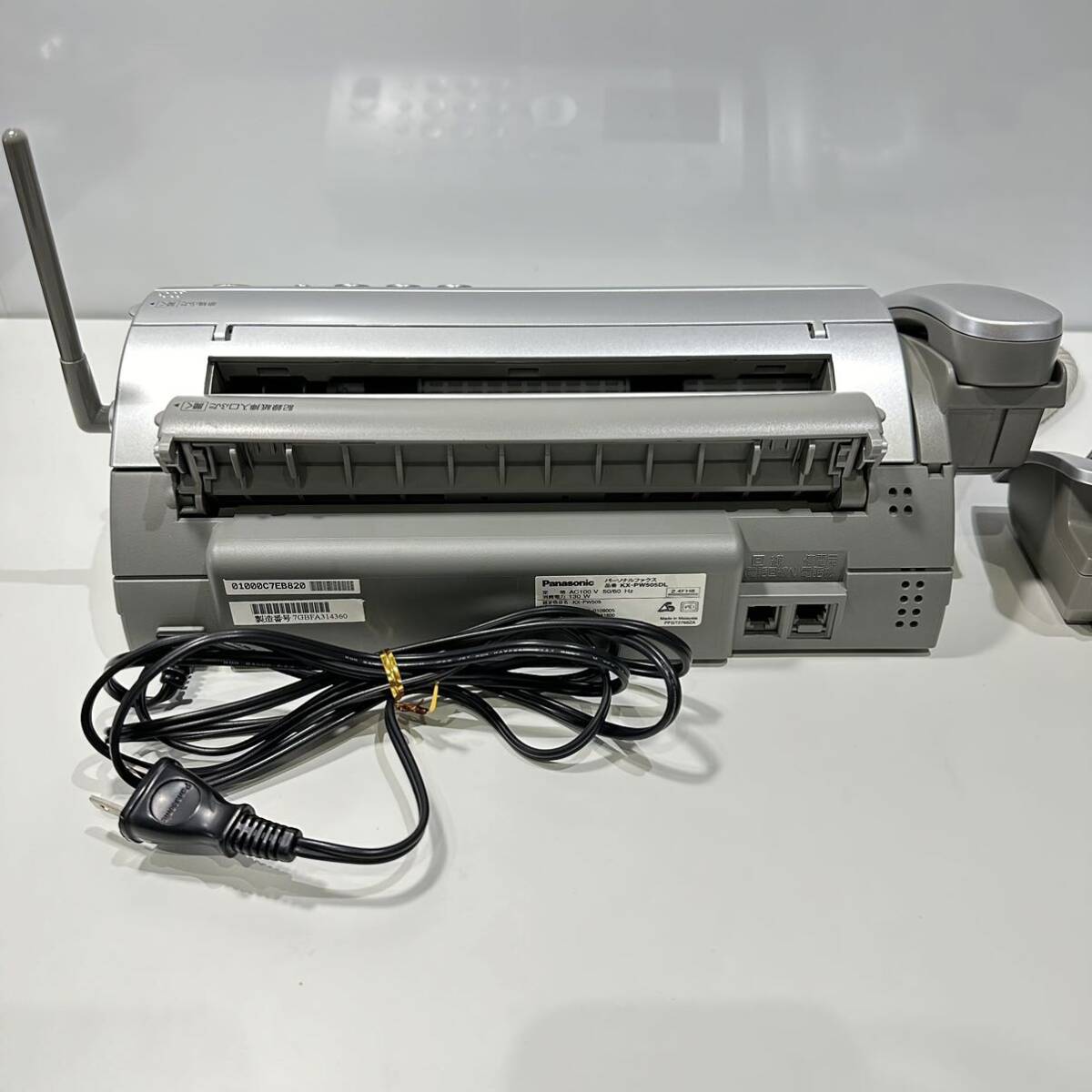 Panasonic FAX 電話機 親機 子機 通信ケーブル付きパナソニック KX-PW505DL_画像4