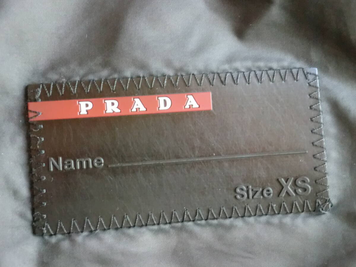 ②　PRADA プラダ　フードジャケット　ブラック 希少サイズXS_画像6