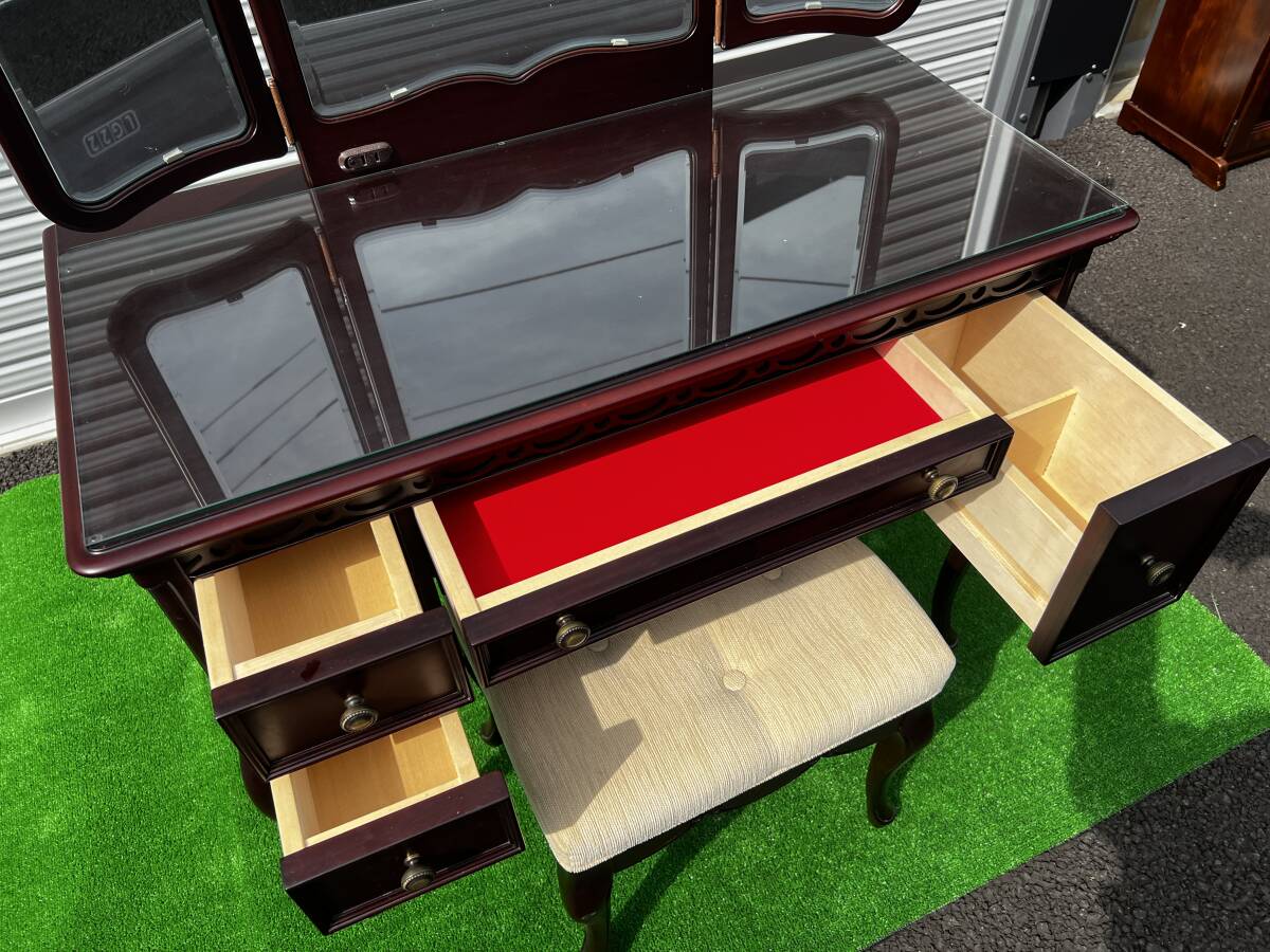 condition excellent ) Tokai furniture f rule DM dresser & stool dark mahogany 