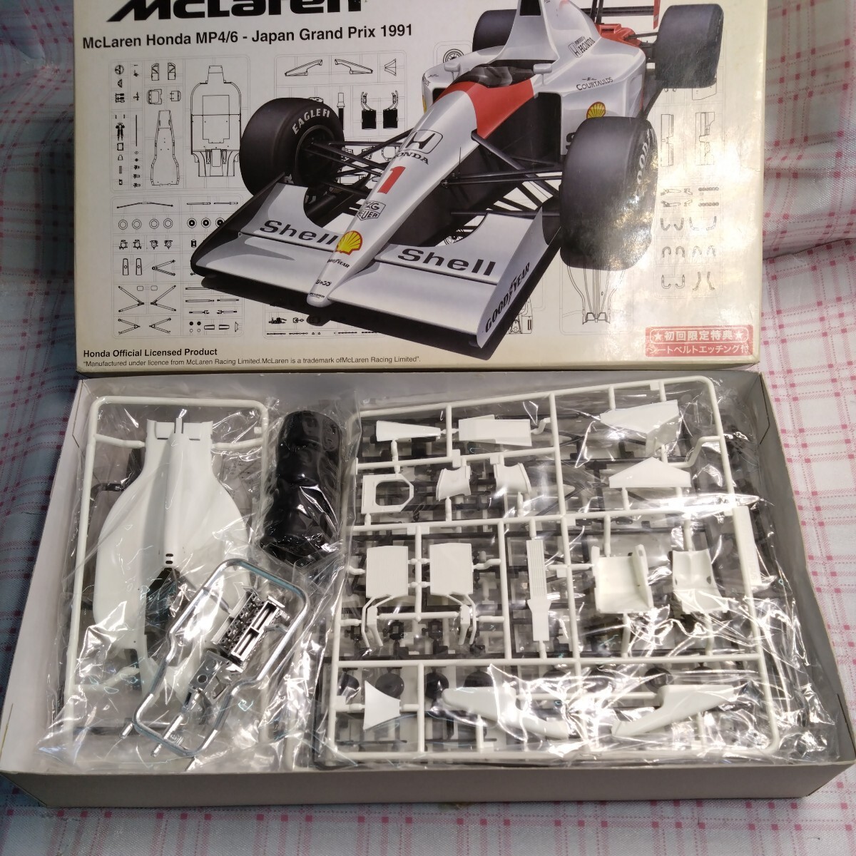 ★未組立 フジミ/FUJIMI 1/20 F1 マクラーレン ホンダ MP4/6 1991 日本GP プラモデル 模型 別売 エッチング デカールパーツ付 _画像1