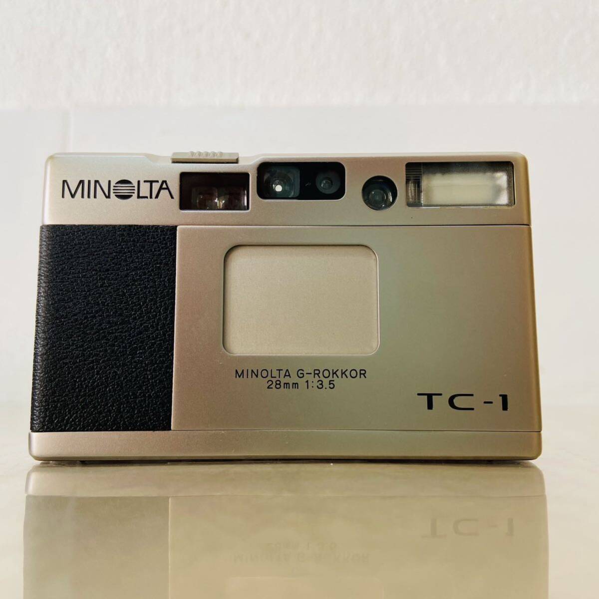 美品　MINOLTA TC-1 / MINOLTA G-ROKKOR 28mm F3.5 ミノルタ フィルムカメラ AFコンパクトカメラ　i17437 　60サイズ発送 　動作確認済み _画像2