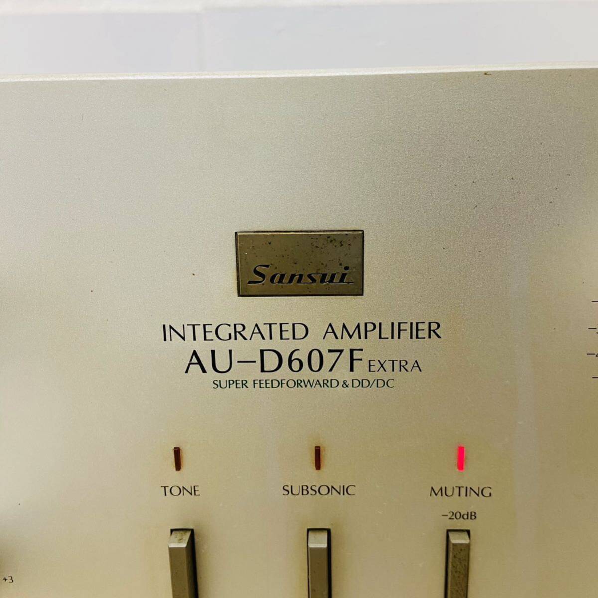 SANSUI 　AU-D607F 　EXTRA　 プリメインアンプ 　サンスイ　音出し確認済み　 i17611 　140サイズ発送　_画像2