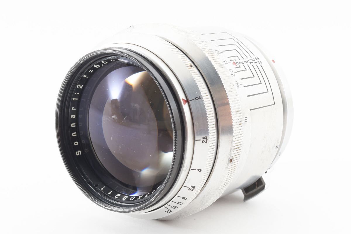 希少美品＊Carl Zeiss Jena Sonnar ゾナー 8.5cm 85mm F2 CONTAX RFマウント カールツァイス_画像2