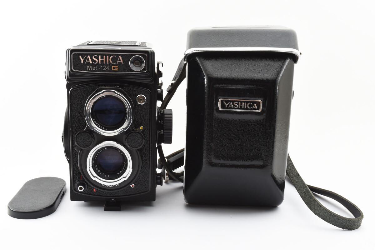 1円～美品＊ヤシカ YASHICA Mat-124 G 80mm F3.5 二眼レフ ケース付 フィルムカメラ_画像1