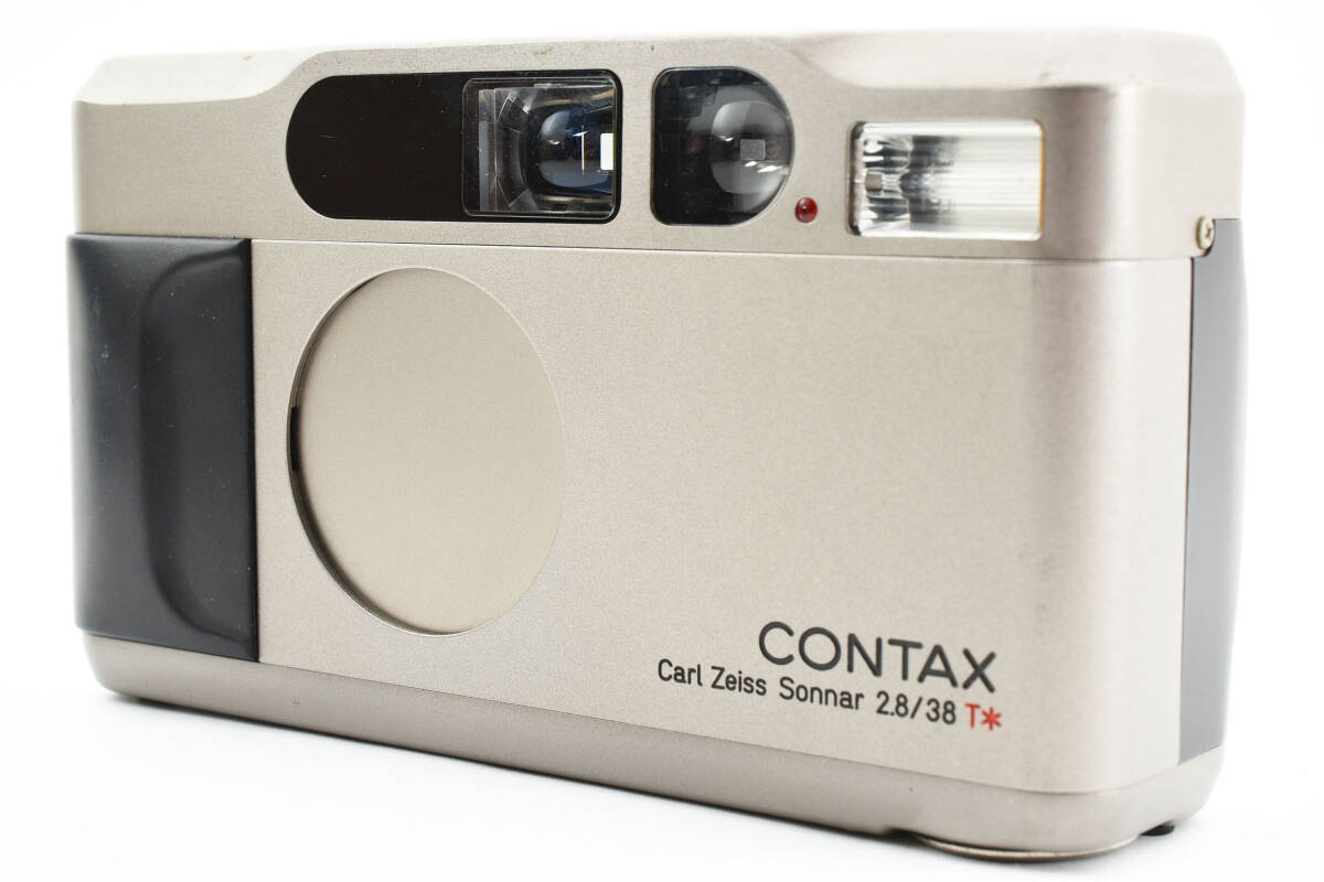 1円～美品＊CONTAX コンタックス T2 チタンシルバー コンパクト フィルムカメラ 化粧箱・ケース付_画像3