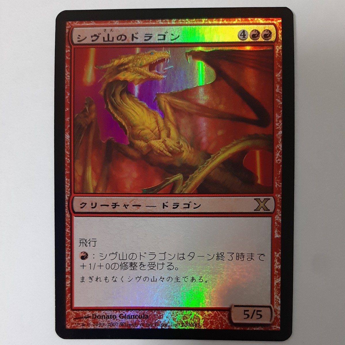 FOIL シヴ山のドラゴン 10ED 日本語版 MTG