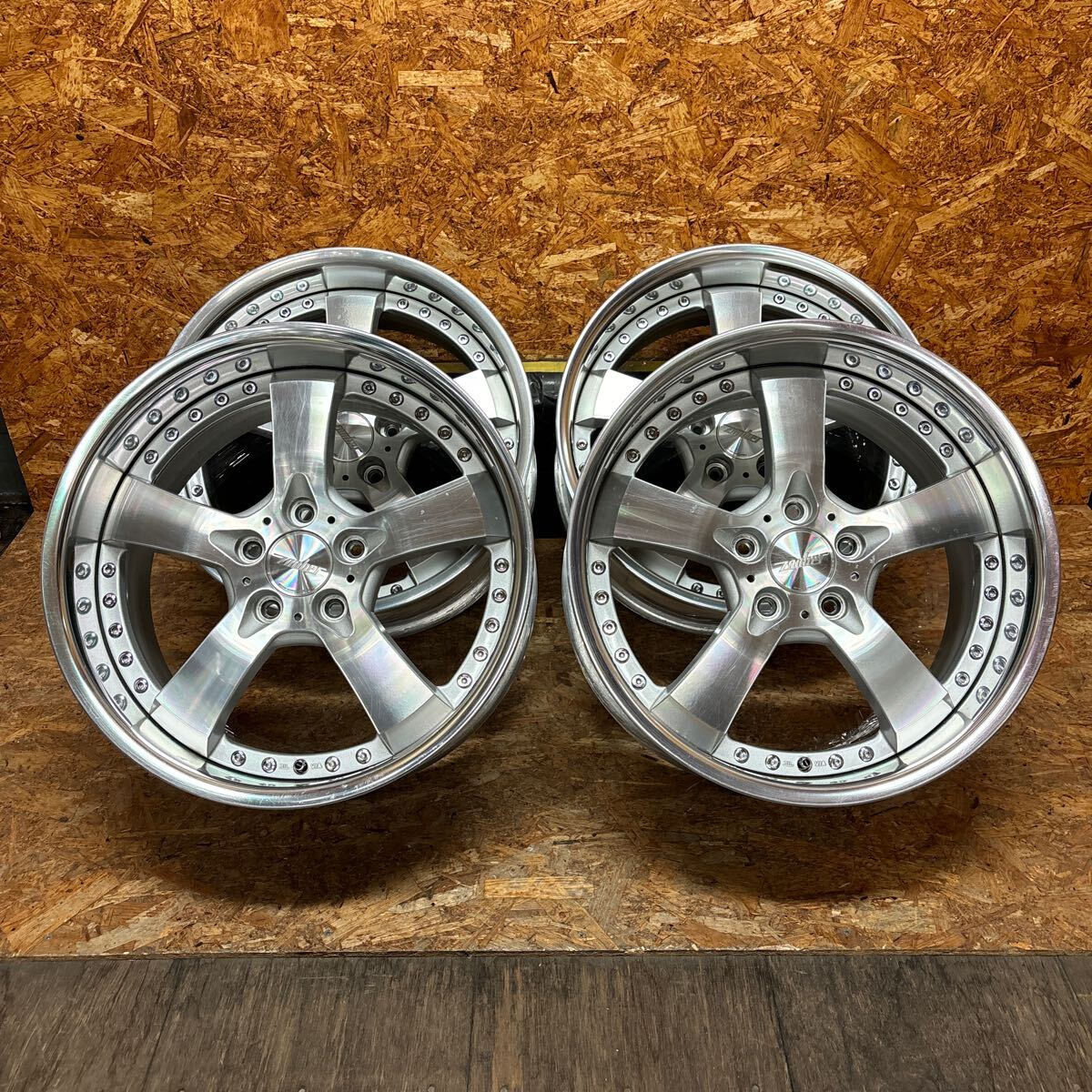 希少☆当時物☆ザウバー☆深リム☆ゲッティン☆18×8.5J+33/9.5J+48☆114.3/5穴☆走り屋　ドリフト　セダン　ネオクラ　リバレル　JDM_画像1