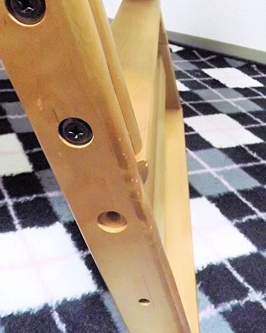 澤田木工所 ハイチェア 木製 テーブル　折りたたみ式_画像9
