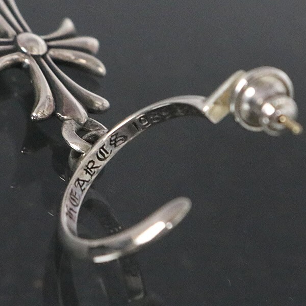 売り切れ必至! 30878円 CHROME ピアス フープ CHクロス タイニー 銀座店 HEARTS イヤリング、ピアス