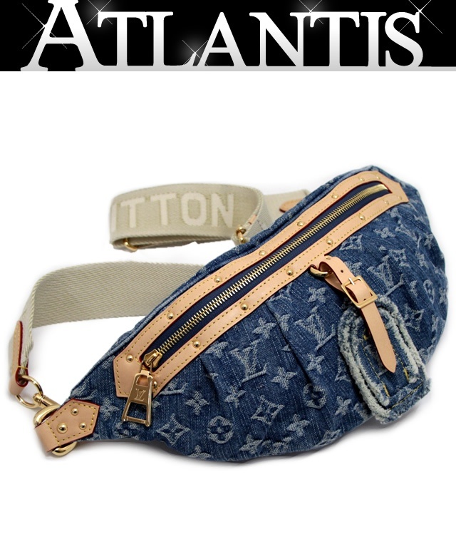 ルイヴィトン LOUIS VUITTON 新作LVリミックス ハイ・ライズ バムバッグ ボディバッグ モノグラムデニム M46837 【64425】_画像1