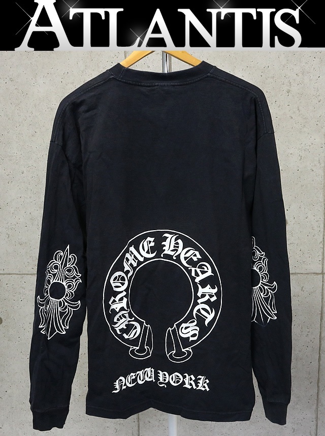 CHROME HEARTS 銀座店 クロムハーツ ホースシュー プリント ロンT 長袖 size:XL 黒 94469_画像1